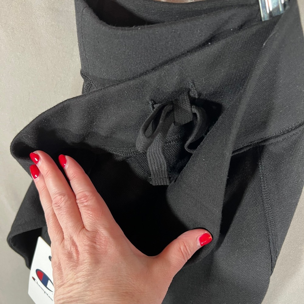 NEW Champion Shorts Mens Extra Extra Large (XXL) Black Jersey Drawstring Pockets - Picture 8 of 9